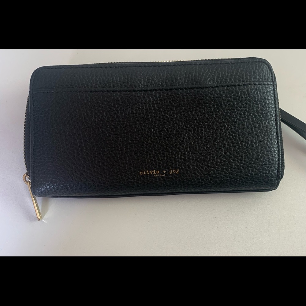 olivia + joy black wallet